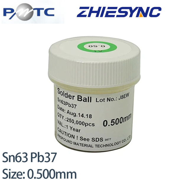 Leaded 250K/Bottle PMTC Solder Ball 0.5mm bga balls,solder ball,solderball for IC Chips PCB Welding Rework,PMTC 0.5mm BGA Solder Balls for BGA Reballing Sn63Pb37,zhiesync.com