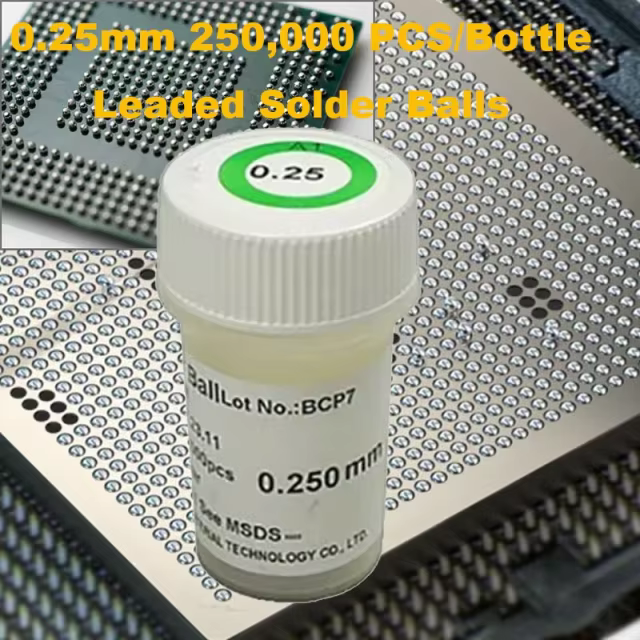 PMTC Sn63 Pb37 0.25mm 250,000PCS Leaded BGA Balls Solder Sphere Solderball,PMTC Sn63 Pb37 0.25mm 250,000PCS Leaded BGA Balls,zhiesync.com