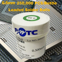 Leaded 250K/Bottle PMTC Solder Ball 0.5mm bga balls,solder ball,solderball for IC Chips PCB Welding Rework,PMTC 0.5mm BGA Solder Balls for BGA Reballing Sn63Pb37,zhiesync.com