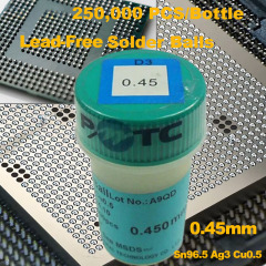 Lead-free 250K PCS PMTC 0.45mm Solder BGA Balls Solderball For BGA Reballing,bga balls,solder ball,solderball,zhiesync.com
