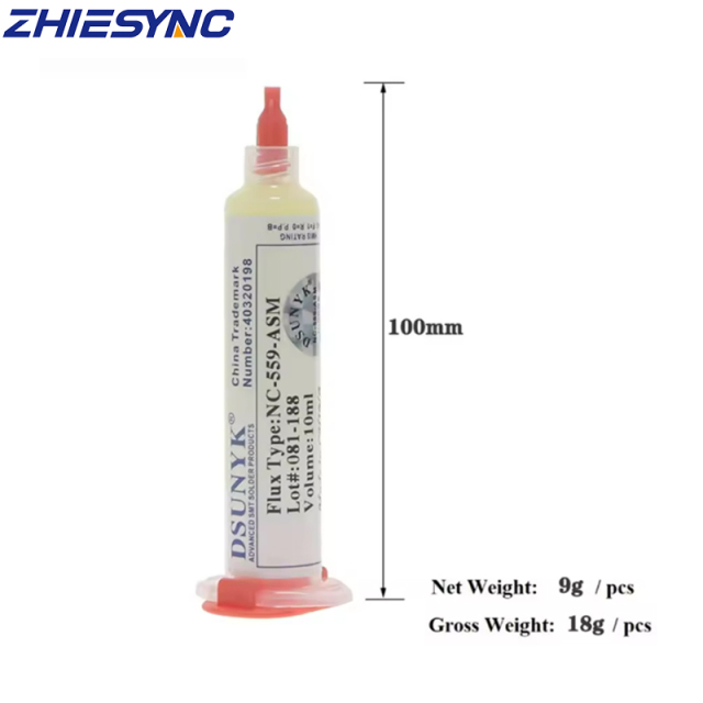 NC-559-ASM No-Clean Solder Paste, Solder Flux Soldering Flux Grease 10cc for BGA PCB Chip Soldering Rework Repair,NC-559-ASM No-Clean Solder Paste, Solder Flux Soldering Flux Grease 10cc for BGA PCB Chip Soldering Rework Repair,zhiesync.com