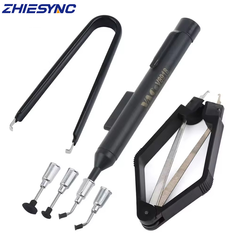 PLCC IC Chip Extractor ESD Vacuum Suction Pen Kit, SMD IC Pickup Removal Tool for PCB Repair, SMT Rework,PLCC IC Chip Extractor ESD Vacuum Suction Pen Kit, SMD IC Pickup Removal Tool for PCB Repair, SMT Rework,zhiesync.com