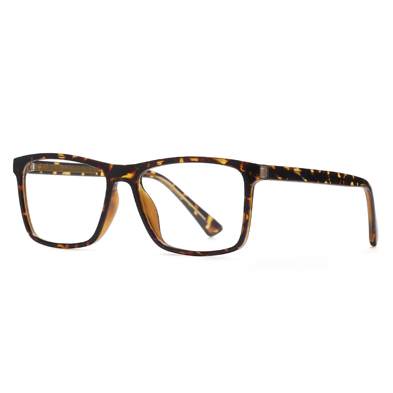 Tr90 Vintage Rectangle Lightweight Blue Light Blocking Glasses