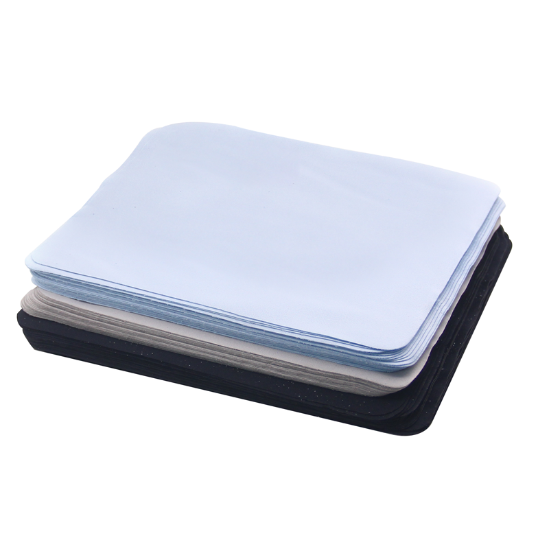 Custom Logo Brand Print Microfiber Glasses Black White Blue Gray Color Cleaning Cloth