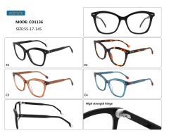 Feminine Defined Cat-Eye Acetate Optical Frame CO1136