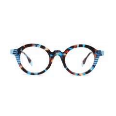 Patterned Retro Round Acetate Optical Frame CO1143