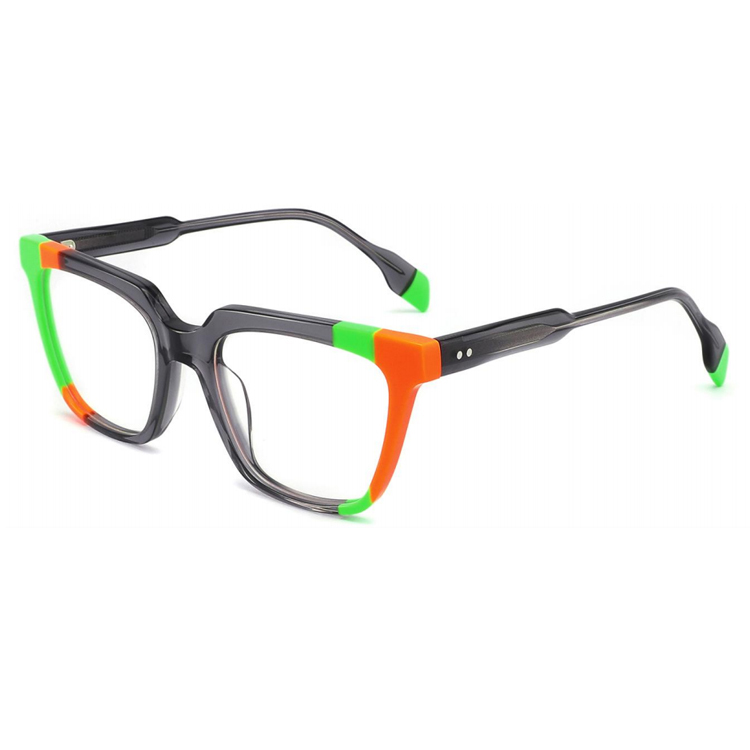 Colorful Accent Cat-Eye Acetate Optical Frame CO1141