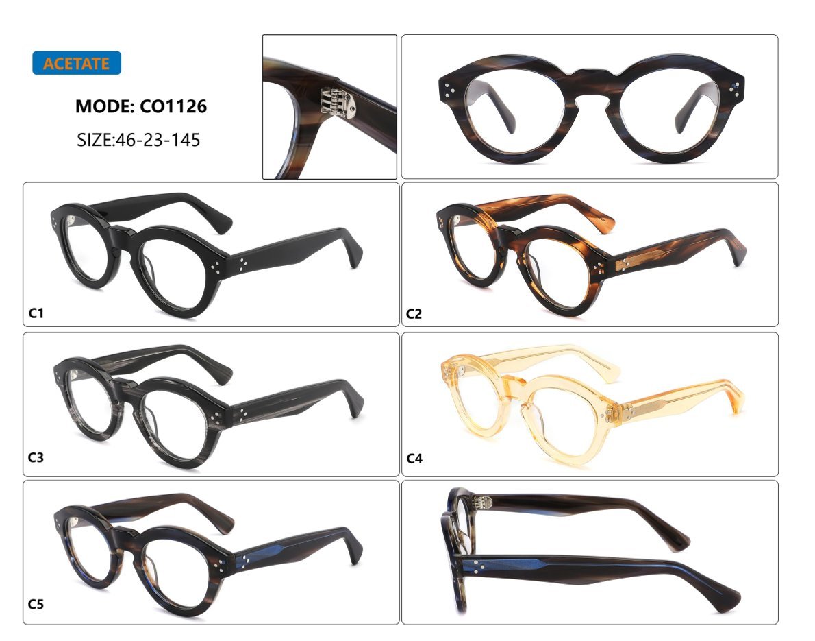 Vintage Prep Round Acetate Optical Frame CO1126
