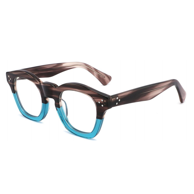 Vintage Thick-Rim Square Acetate Optical Frame CO1127