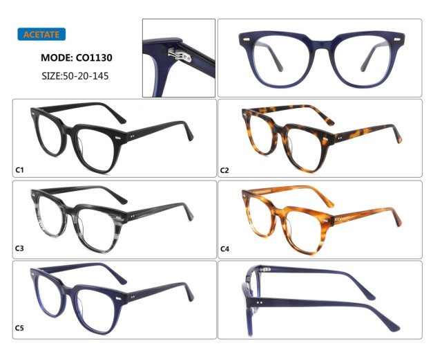 Classic Bold Square Acetate Optical Frame CO1129