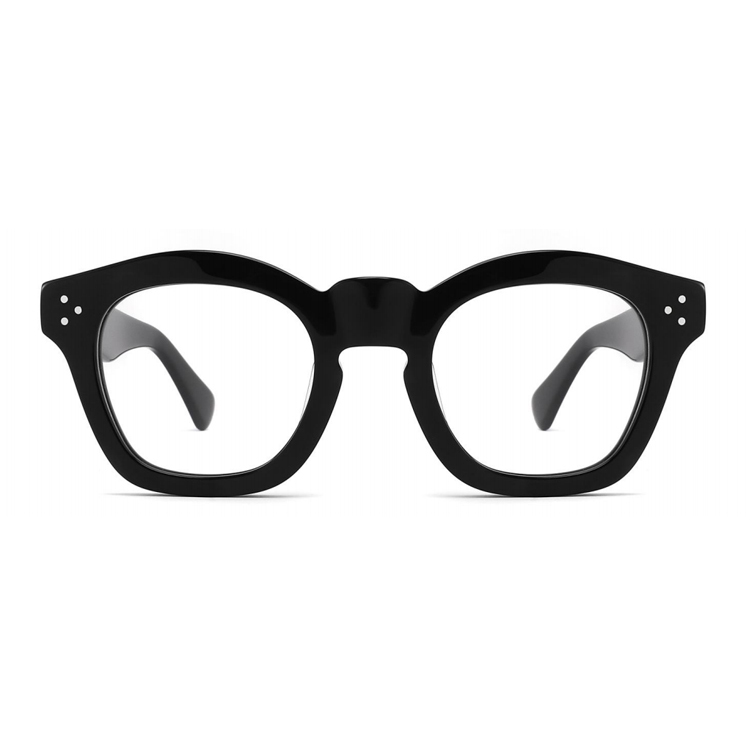 Vintage Thick-Rim Square Acetate Optical Frame CO1127