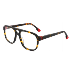 Aviator-Inspired Square Acetate Optical Frame CO1124
