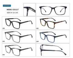 Professional Slim Square Acetate Optical Frame CO1117