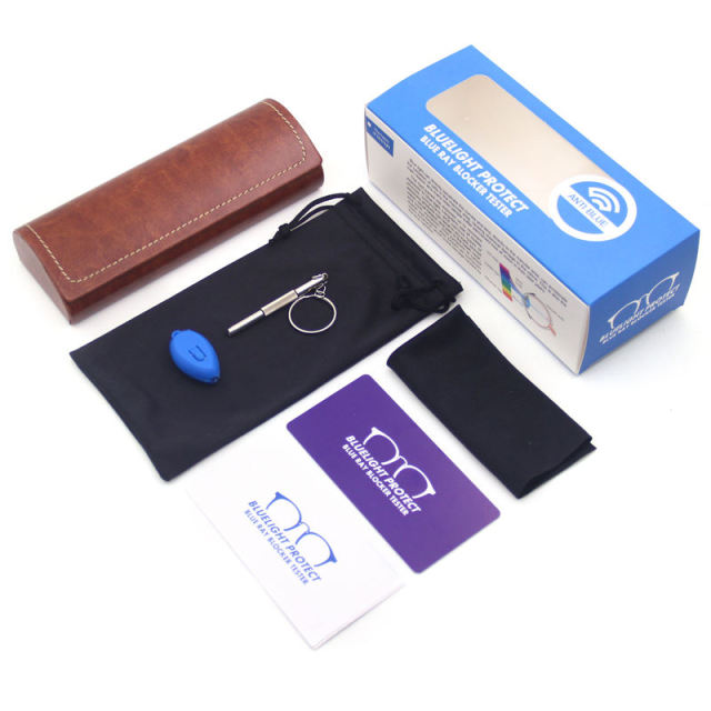 Ready To Ship Black Leather Glasses Cases High End Cheap Eyeglasses Box