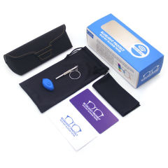 Ready To Ship Black Leather Glasses Cases High End Cheap Eyeglasses Box