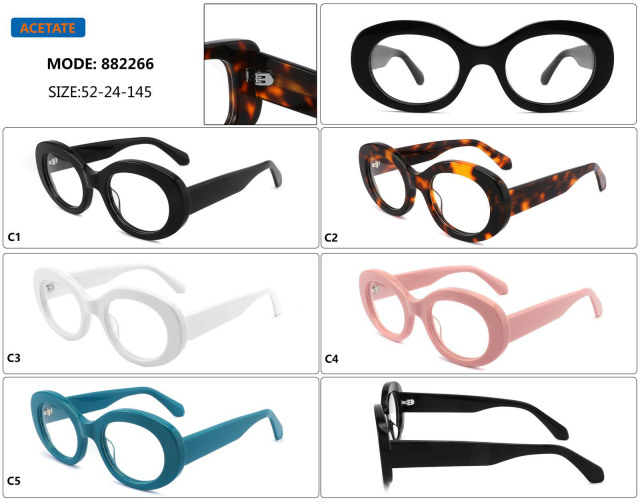 Soft Oval Acetate Optical Frame 882266