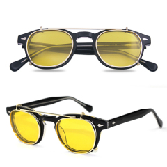 Acetate Clip-On Polarized Sunglasses for Optical Frames - Model AC9099C