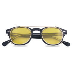 Acetate Clip-On Polarized Sunglasses for Optical Frames - Model AC9099C