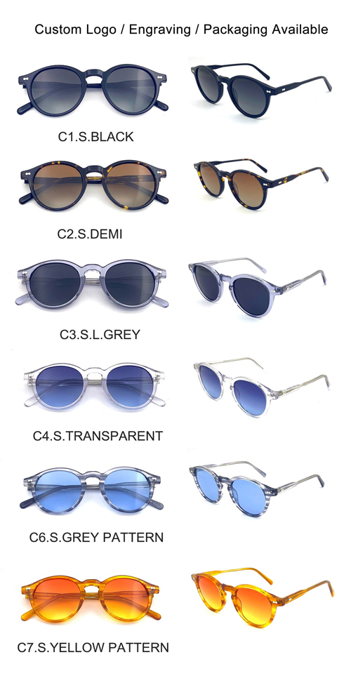 Wholesale Classic Acetate Sunglasses Customizable Eyewear | AC9091S