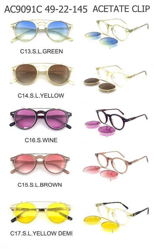 Wholesale Acetate Clip-On Sunglasses for Men & Women | AC9091C