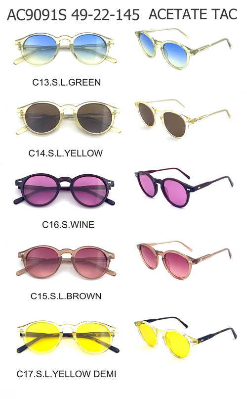 Wholesale Classic Acetate Sunglasses Customizable Eyewear | AC9091S