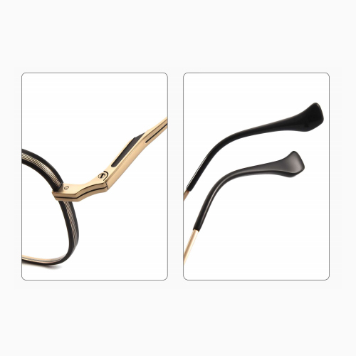 Square Business Titanium Eyeglass Frame 58031
