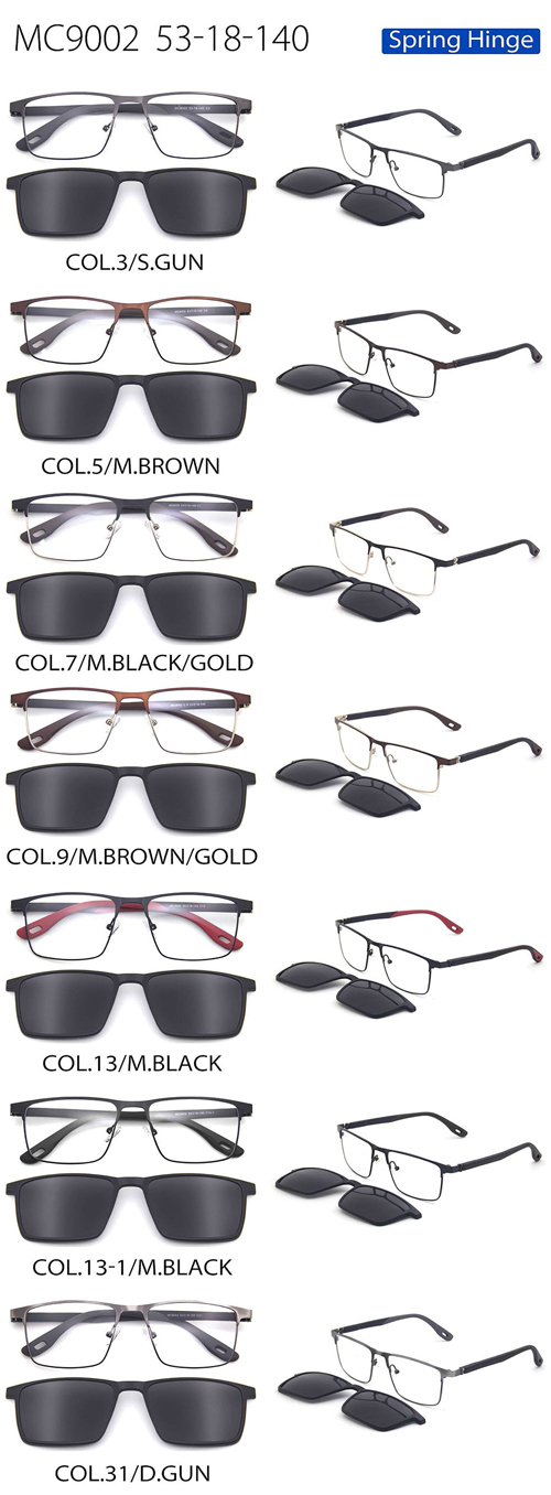 Magnetic Clip-On Anti Blue Light Glasses Set MC9002SS | 2-in-1 Prescription & Screen Protection