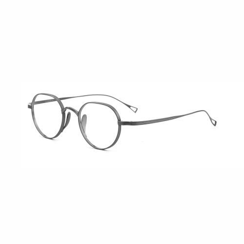 Vintage Round Titanium Eyeglass Frame 58028
