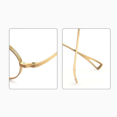 Vintage Round Titanium Eyeglass Frame 58028