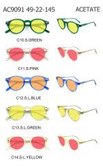 Red Acetate Anti Blue Light Glasses AC9091A | 99% Blue Light Blocking