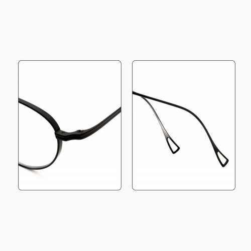 Ultra-Thin Oval Titanium Eyeglass Frame 58029