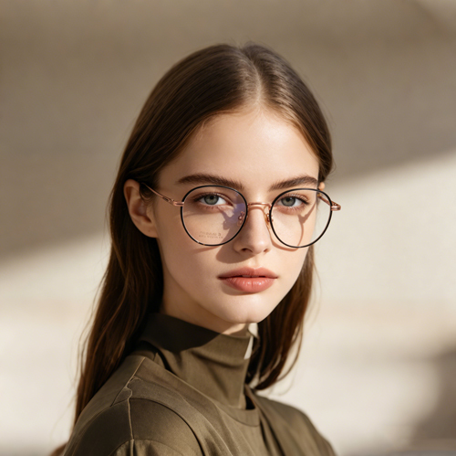 Ultralight Titanium Eyeglass Frame 58022