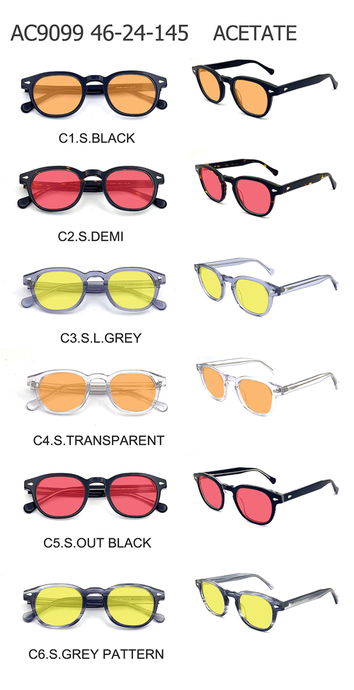 Yellow Acetate Anti Blue Light Glasses AC9099A Night Driving & Contrast Enhancement