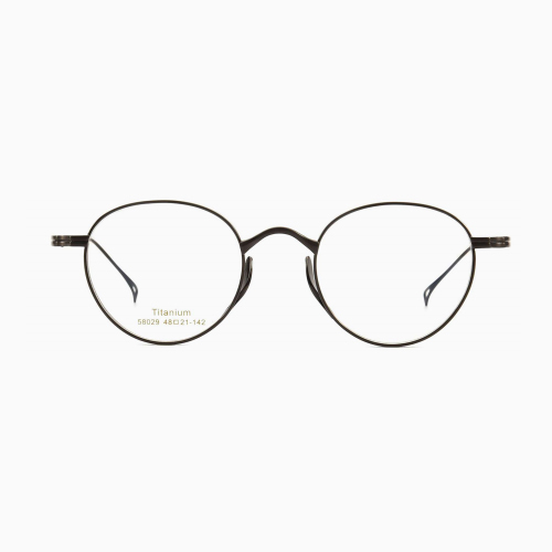 Ultra-Thin Oval Titanium Eyeglass Frame 58029