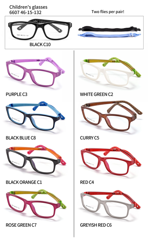 Flexible TR90 Kids Eyeglasses 6602
