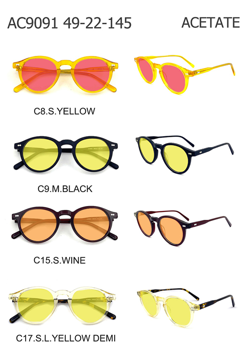 Red Acetate Anti Blue Light Glasses AC9091A | 99% Blue Light Blocking