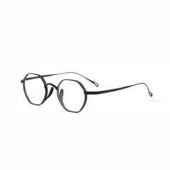 Geometric Polygon Titanium Eyeglass Frame 58027