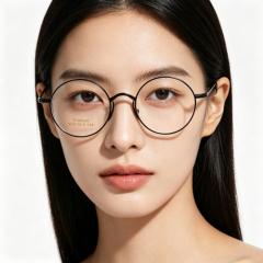 Minimalist Titanium Eyeglass Frame 58026