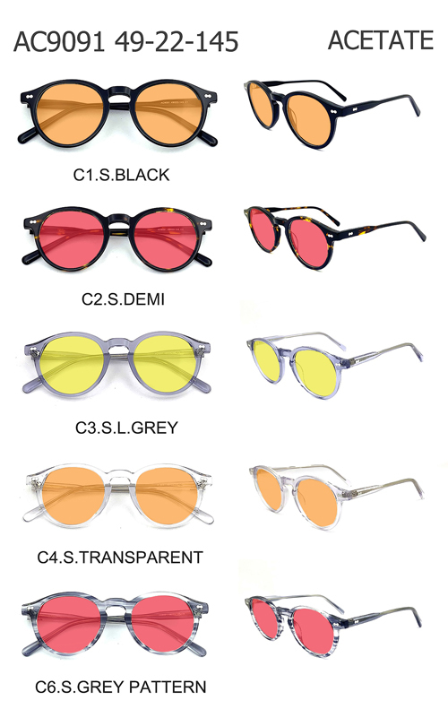 Red Acetate Anti Blue Light Glasses AC9091A | 99% Blue Light Blocking