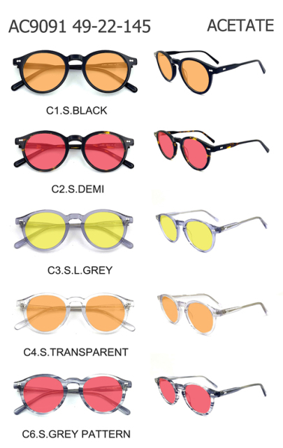 Red Acetate Anti Blue Light Glasses AC9091A | 99% Blue Light Blocking