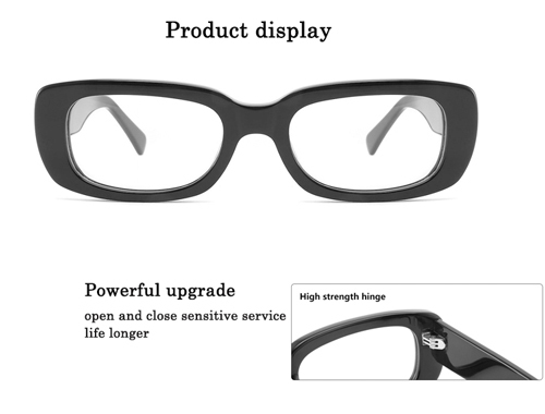 Bold Rectangular Unisex Acetate Optical Frame 882207