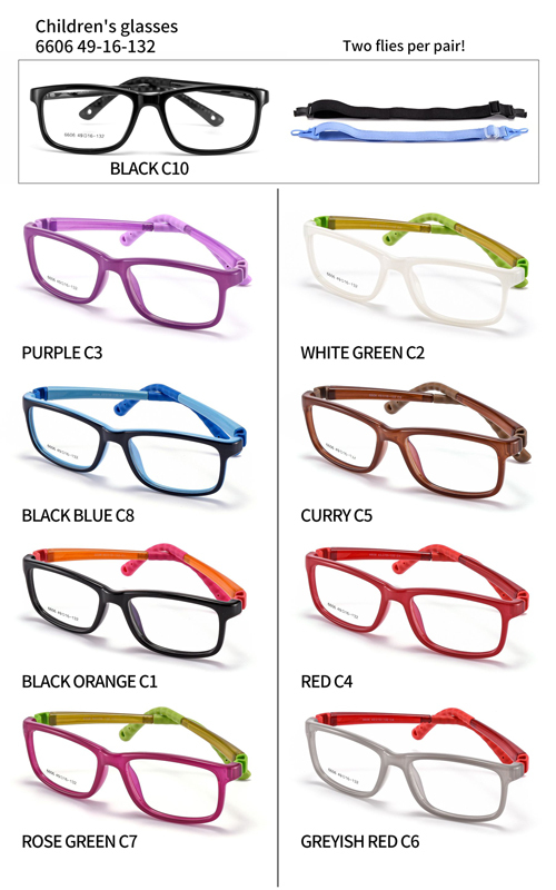 Two-Tone Colorful TR90 Kids Optical Frame 6606