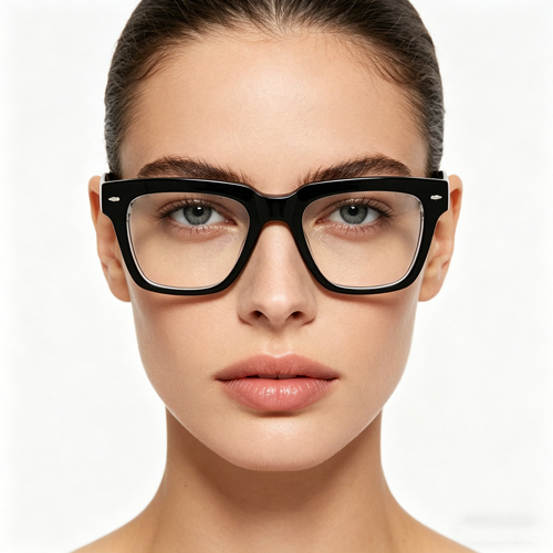 Classic Black Acetate Women's Optical Frame 882223