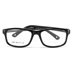 Gray & Red Two-Tone TR90 Kids Optical Frame 6607