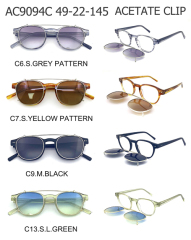 Acetate Clip-on Sunglasses AC9094C