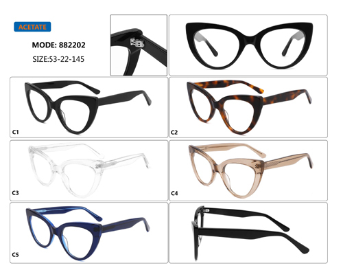 Cat Eye Acetate Women's Optical Frame 882202