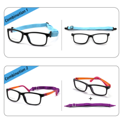 Two-Tone Colorful TR90 Kids Optical Frame 6606