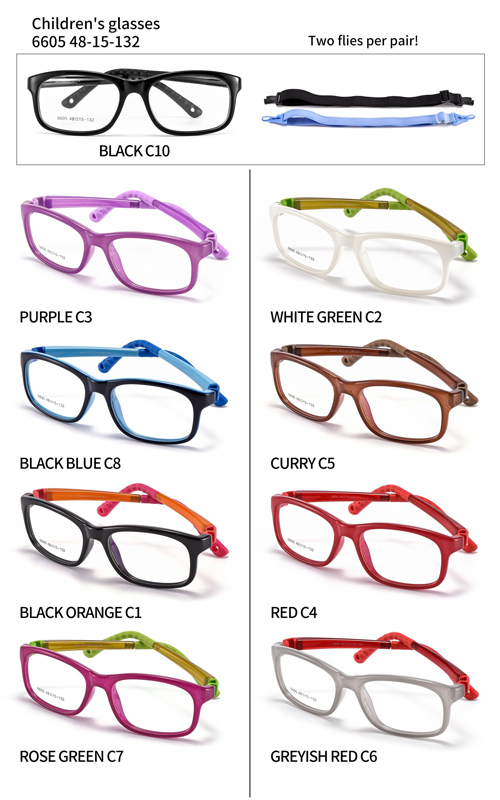 Colorful Temple TR90 Kids Optical Frame 6605