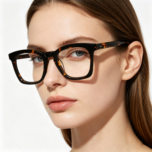 Light Business Neutral Square Acetate Optical Frame CO1118