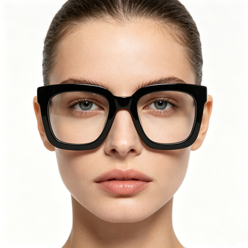 Retro Bold Square Acetate Optical Frame 882210